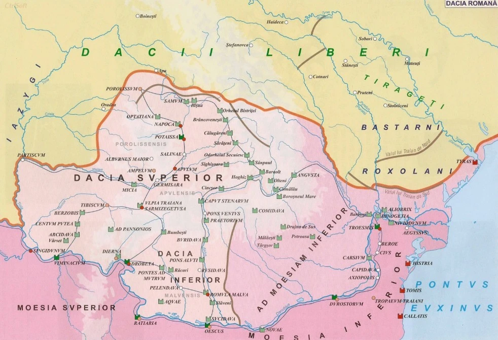 dacia-romana-harta
