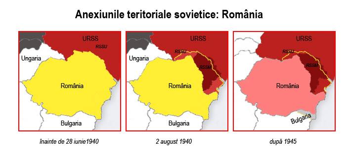 rapturile teritoriale 1940