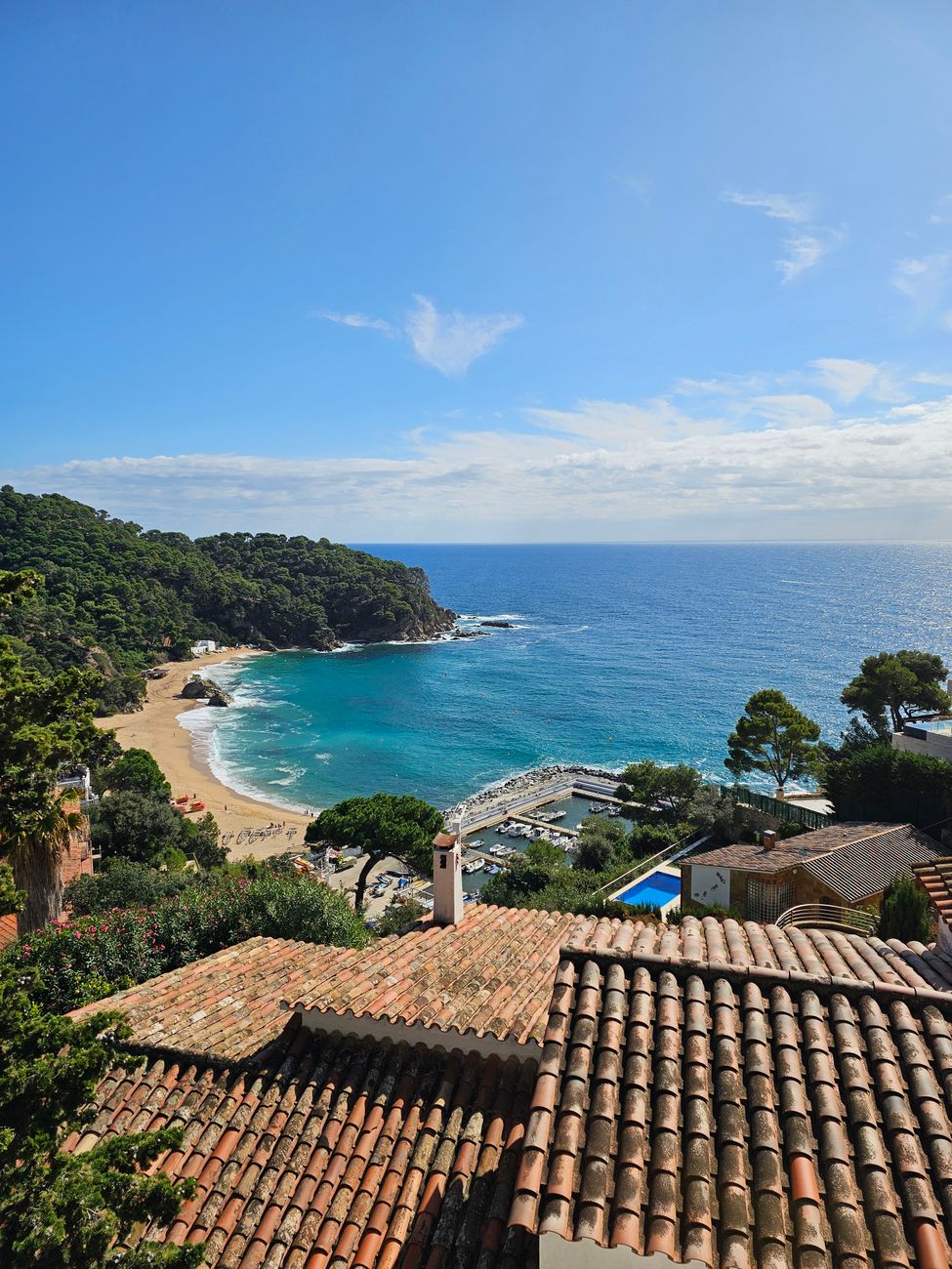 scenic coastal view in costa brava spain